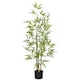 image 1 of HOMCOM Decorative Artificial Plants Bamboo in Pot Fake Plants for Home Indoor Decor,120 cm