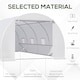 image 4 of Outsunny 6 x 3 x 2 m Polytunnel Greenhouse w Zippered Door and 8 Windows