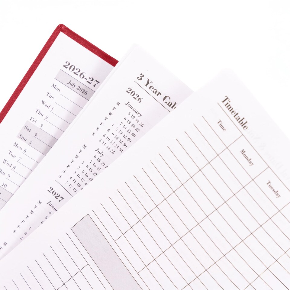 2026 2027 Academic Diary A5 Page a Day - Mid Year Hardback Planner From ...
