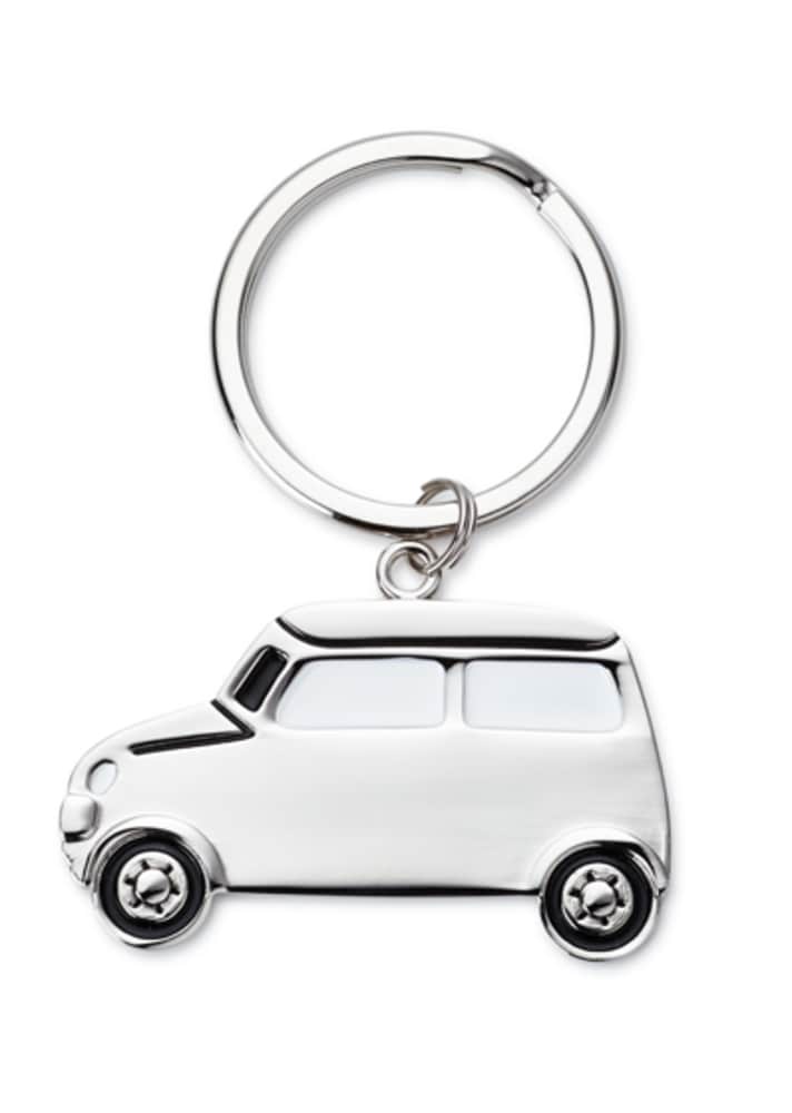Silver Editions Classic Mini Keyring in Metallic Silver