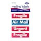 image 4 of MAILING LABELS 16 SELF ADHESIVE 95MM X 30MM 8 FRAGILE 4 AIRMAIL 4 URGENT
