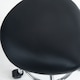 image 8 of HOMCOM Saddle Stool, PU Leather Adjustable Rolling Salon Chair for Massage, Spa, Clinic, Beauty, Hairdressing and Tattoo, Black