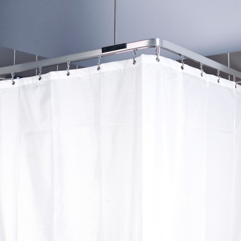EuroShowers Bendi Shower Curtain Flexible Track - Chrome