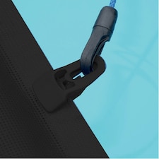 Plastica 12ft Domestic Cover Leading Edge Black - Slide Lock Clip