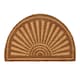 image 1 of Nicola Spring Coir Half Moon Door Mat - 60 x 40cm - Embossed