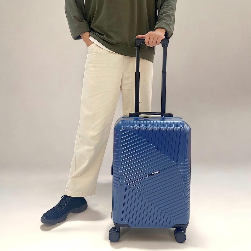image 1 of Medium Suitcase 24’ Inch Hard Shell Checked Luggage - Lightweight, Durable with Built-in Cupholder, TSA Lock, Dual Spinner Wheels