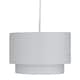 image 1 of Light Grey 2 Tier Ceiling Light Shade | Grey | Medium | 1