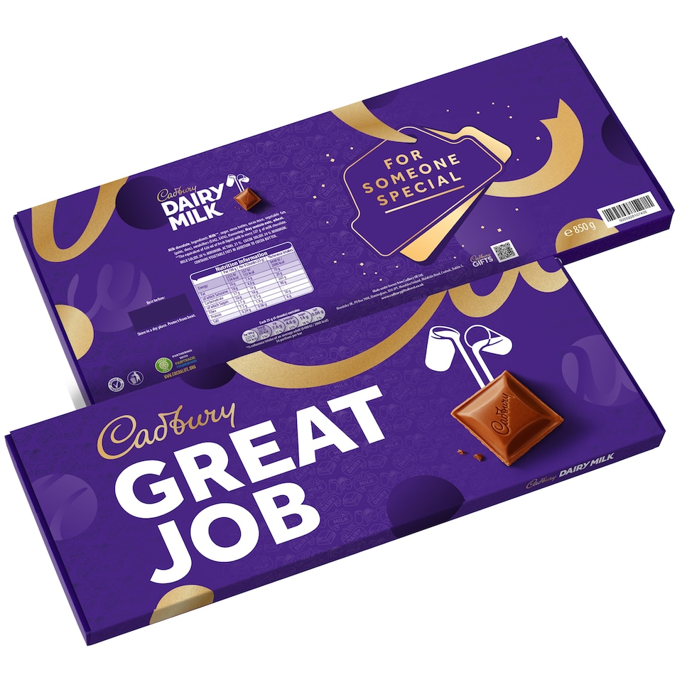 image 1 of Cadbury Dairy Milk Great Job Chocolate Gift Bar 850g