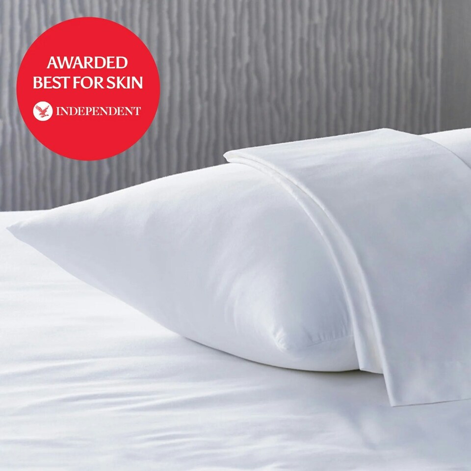 image 1 of Bamboo Silk Pillowcases White | White