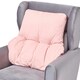 image 1 of Homescapes Pink Cotton Back Support Cushion | Pink