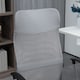 image 8 of HOMCOM Mesh Office Chair, High Back Computer Desk Chair, Swivel Chair with Height Adjustable, for Home, Light Grey