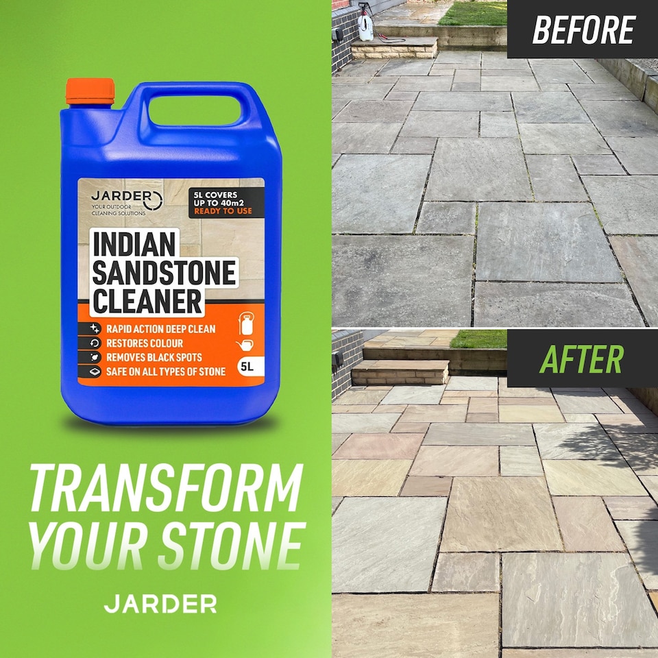 image 1 of Jarder Indian Sandstone Cleaner 3 x 5L