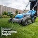 image 3 of Hyundai Cordless Lawnmower 20v 4Ah Battery Powered 33cm 32L HY20CLM33