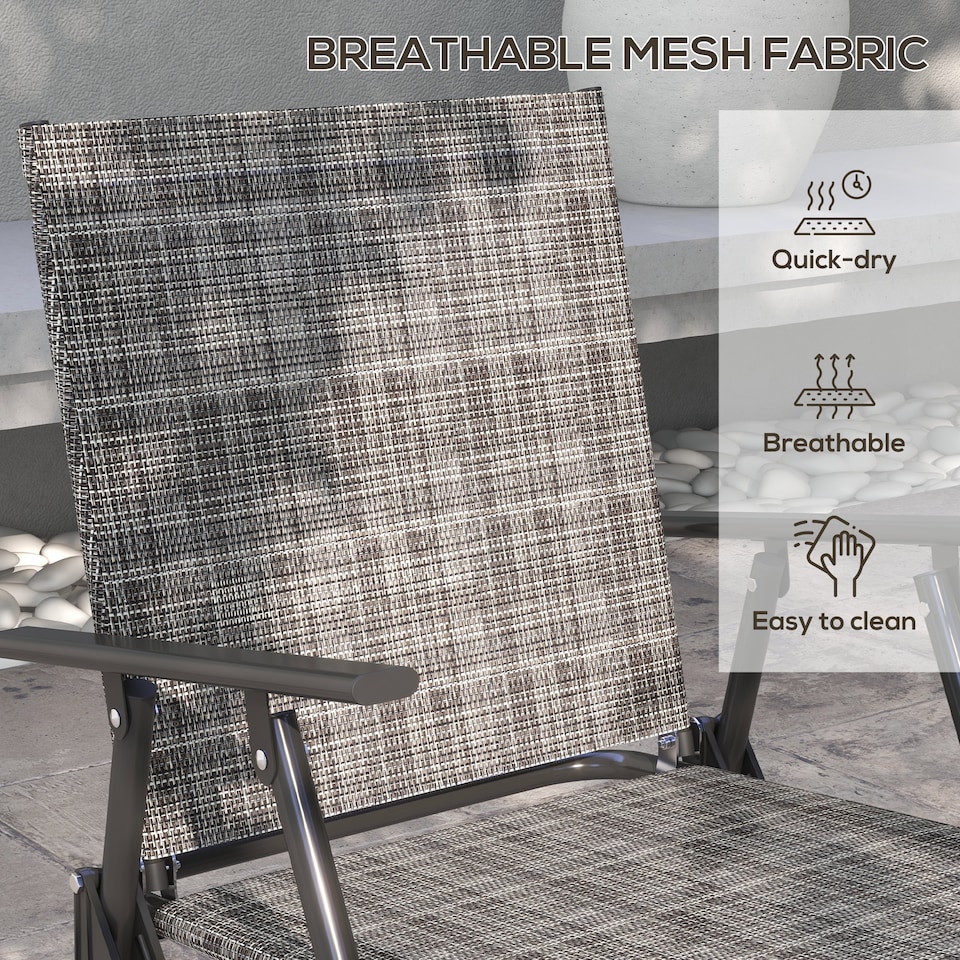 image 1 of Outsunny Patio Furniture Set, Garden Set w/ Table, Foldable Chairs, a Loveseat