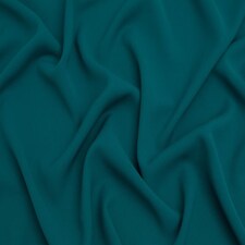 Minerva Core Range Turquoise Prestige Polyester Crepe Fabric for Dressmaking, 150cm / 59" Wide - per metre