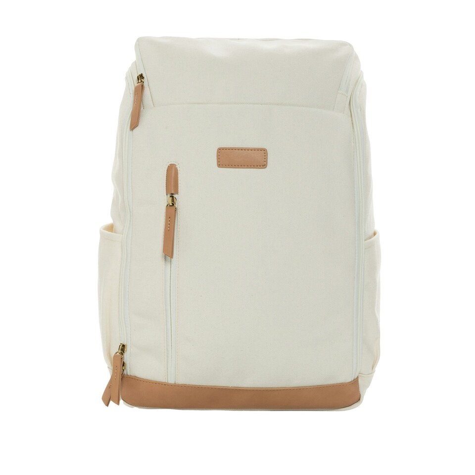image 1 of XD Collection Impact Aware Recycled Canvas Laptop Backpack - Off White - One Size | Cream