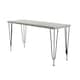image 1 of Modern Grey Bench with Hairpin Legs Stylish for Home & Dining