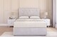 image 1 of Sloomy Highbury Silver Plush Divan Bed Base 2 Drawers Same Side With 54 Inch Floor Standing Headboard | Silver | Silver | Super King | 1