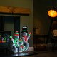 image 3 of 65cm Infinity Standing Snowmen Family on Metal Base with White, Red & Green LEDs