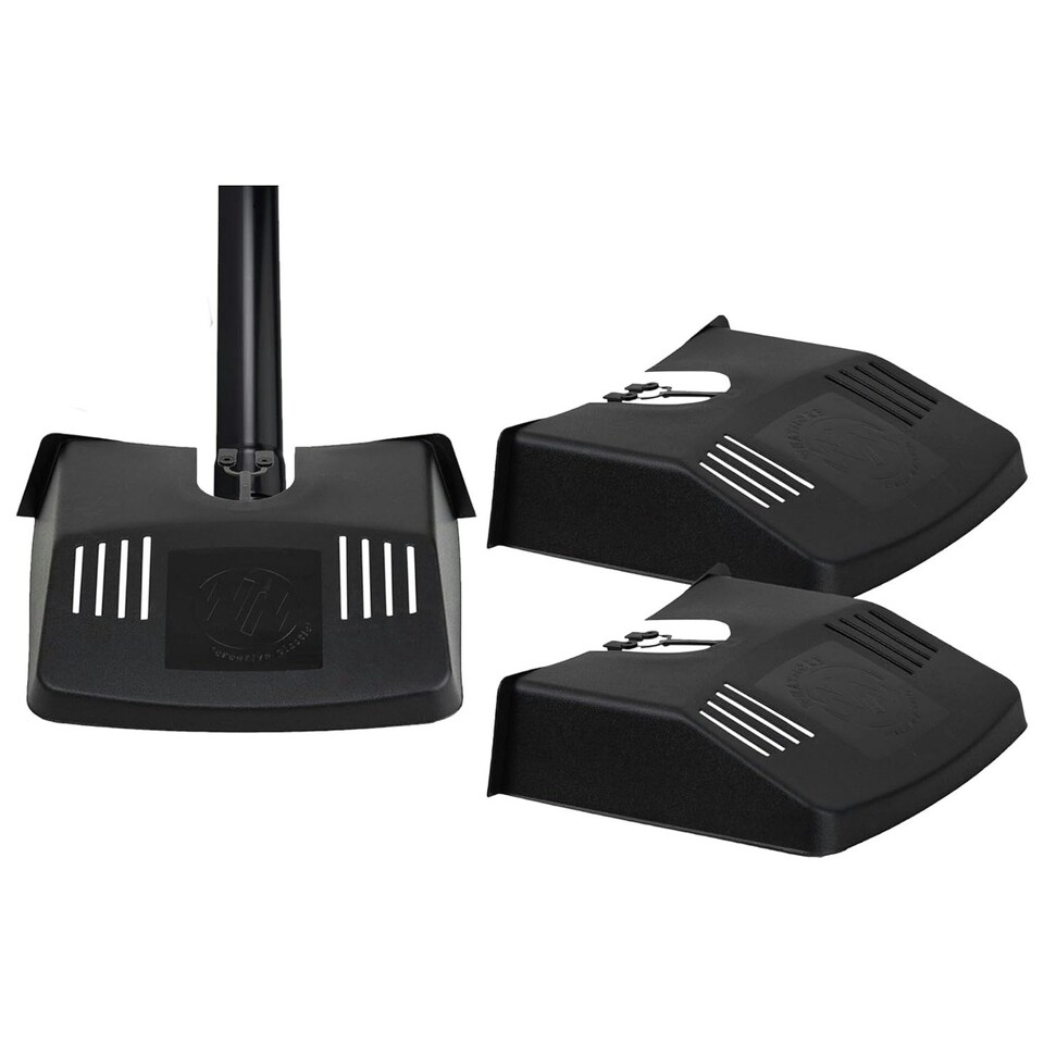 image 1 of 3 x Outdoor Black Ventilated Grid Drain Covers Prevents Blockages Leaves & Dirt