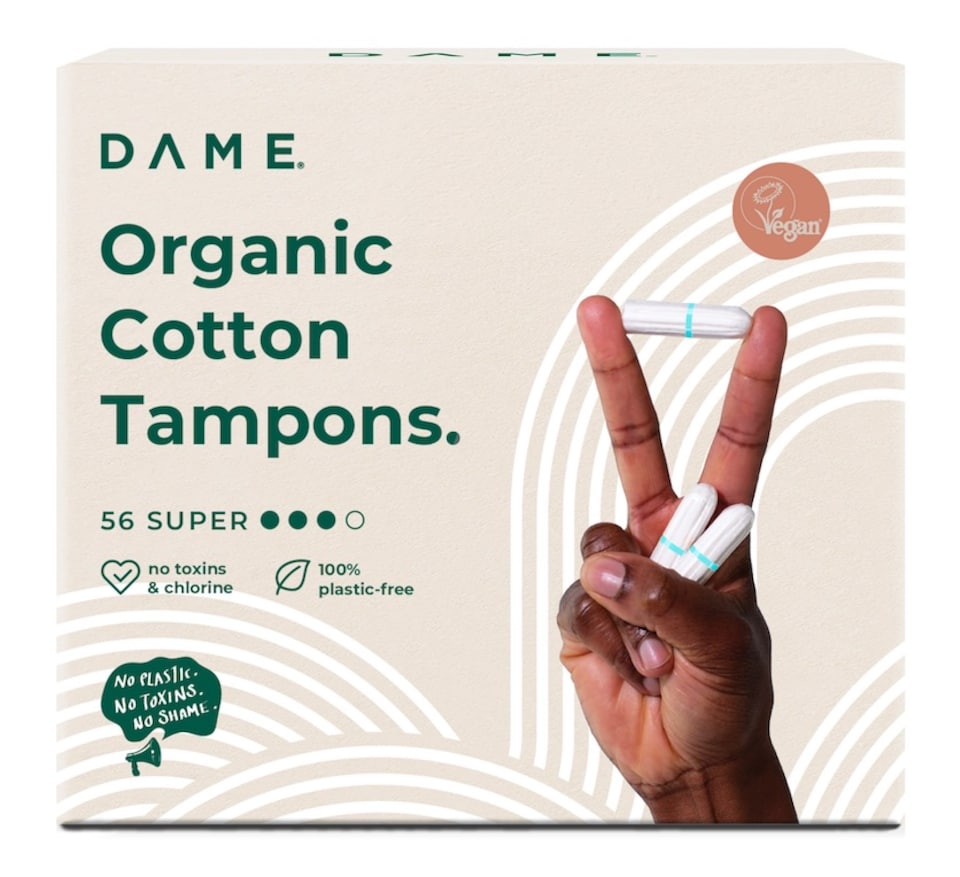 image 1 of DAME Organic Cotton Tampons Super 56 Pack