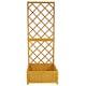 image 3 of Wooden Garden Planter Lattice Large Patio Climbing Plant Box Raise Bed Flowerpot