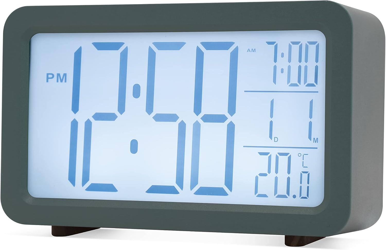 Acctim Harley Superbrite Modern Digital Alarm Clock Blue Storm Blue