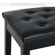 image 4 of HOMCOM Classic Piano Bench Padded Seat Makeup Stool Solid Wood Wooden Black