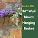 image 6 of Marco Paul Black Garden Wall Planter 36" Black