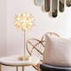 image 2 of ValueLights Charlie Gold Table Lamp Pink Globe Shade & Bulb | Multi