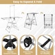 image 9 of COSTWAY Clothes Drying Rack Gullwing Style Rack