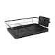 image 1 of Harbour Housewares Metal Dish Drainer Rack with Drip Tray - Black | Black | Black