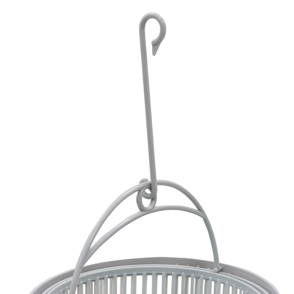 image 1 of JVL Collapsible Peg Basket with 86 Plastic Clothes Pegs, Assorted Colours