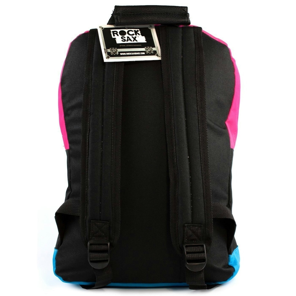 image 1 of Rock Sax Blink 182 Backpack - Black/Pink/Blue - One Size