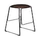 image 4 of Interiors by Premier Versatile Design Mocha Bar Stool With Gunmetal Legs, Durable Bar Stool, Sleek Minimalist Kitchen Stool