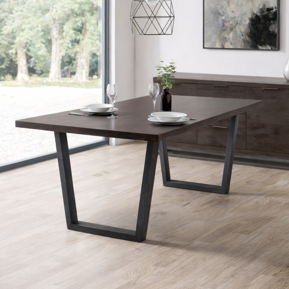 image 1 of Brooklyn Dining Table - Dark Oak