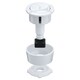 image 1 of SPARES2GO Universal Toilet Cistern Dual Flush Push Button Kit for 20mm 40mm 50mm 60mm Lid Hole (Gloss White)