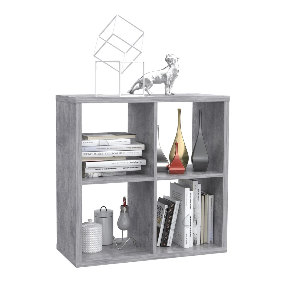 image 1 of Mauro 2x2 Storage Unit in Concrete Grey