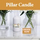 image 8 of Bolsius White Pillar Candle 13cm Decorative Unscented Home Decor Ambient Candle
