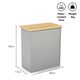 image 5 of VonHaus Shrewsbury Grey Bathroom Storage Box
