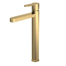 Balterley Pride Round High-Rise Mono Basin Mixer Tap | Copper | Brushed Brass | 1