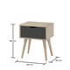 image 5 of Alford 1 Drawer Lamp Table Grey Finish