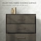 image 9 of HOMCOM 4 Drawer Chest of Drawers, Fabric Dresser with Steel Frame, Brown