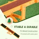 image 2 of PawHut Wooden Pet Seesaw for Big Dogs with Anti-Slip Surface, Natural