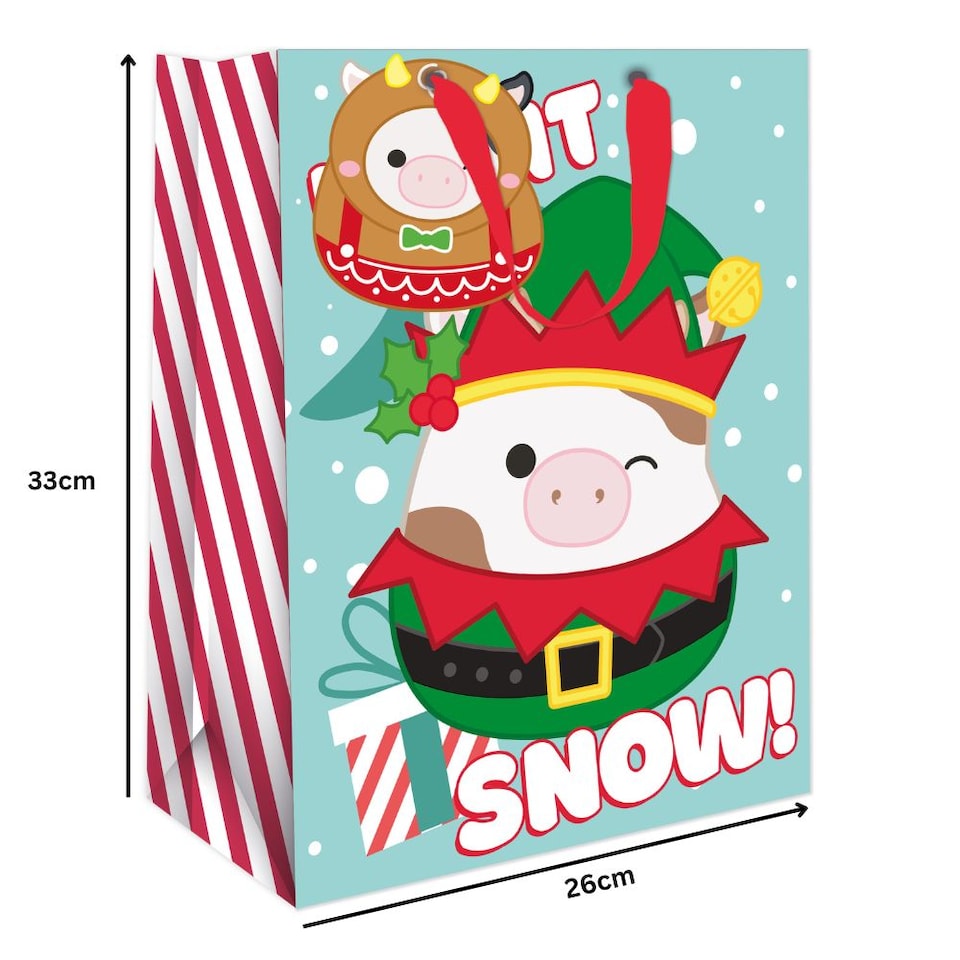 image 1 of Squishmallows Christmas Medium Gift Bag