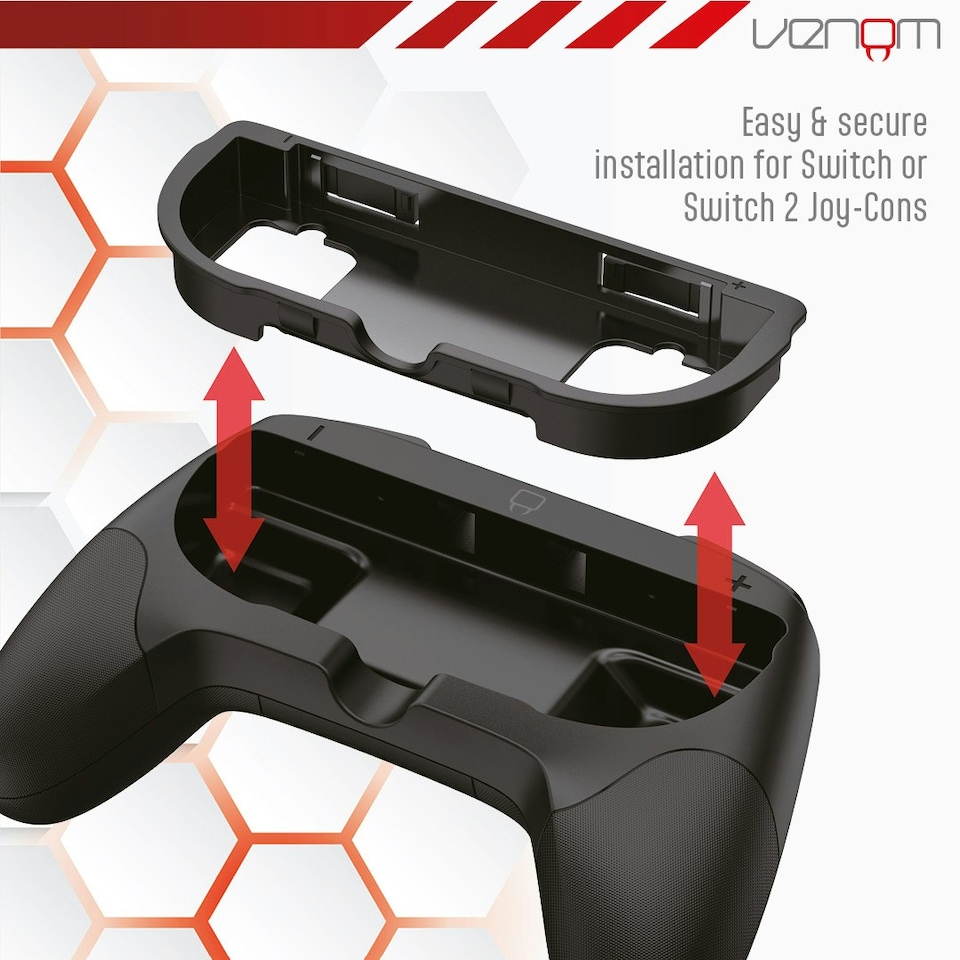 image 1 of Venom Nintendo Switch 2 Joy-Con Controller Adaptor Twin Pack Black | One Size