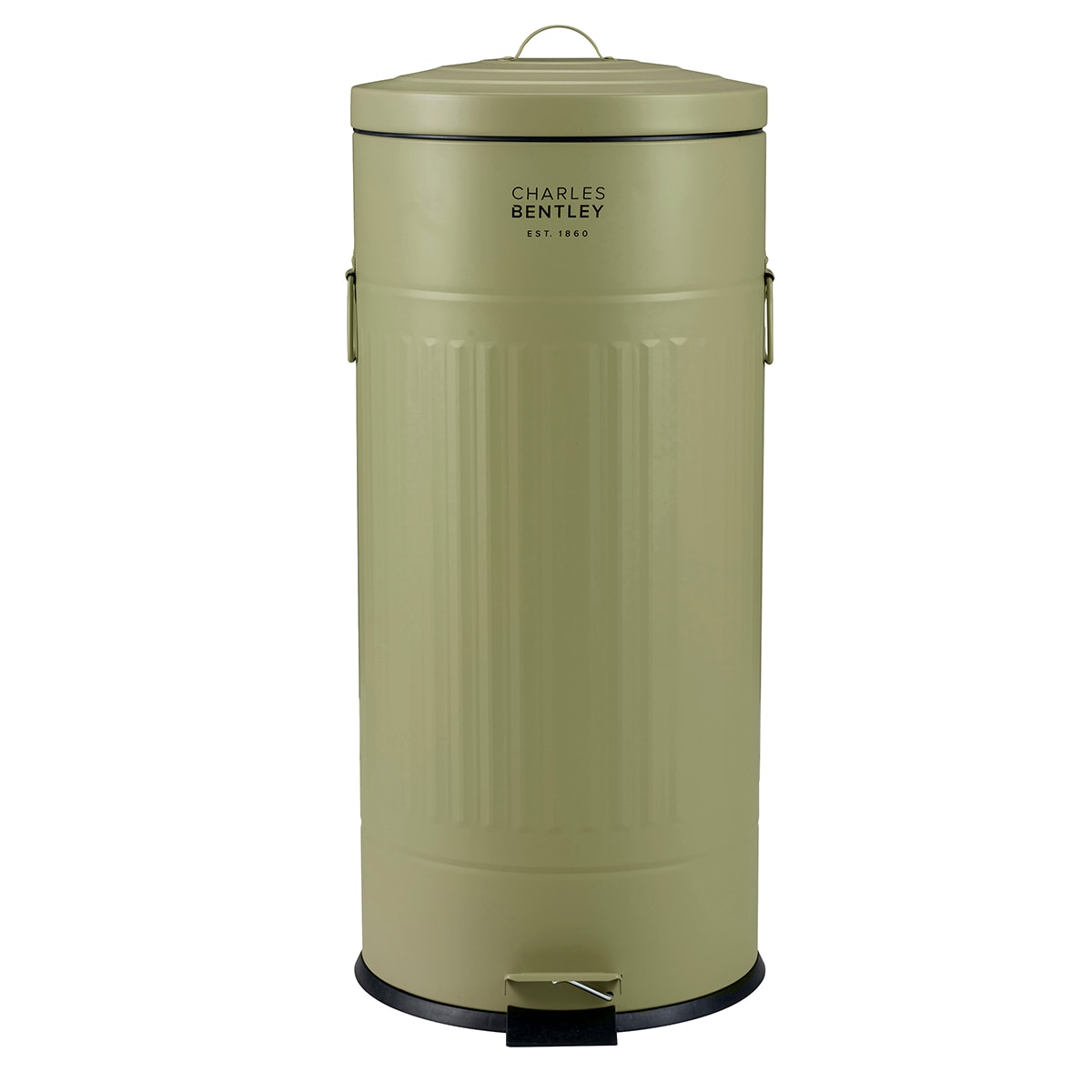 Charles Bentley 30L Retro Kitchen Pedal Bin Sage Green