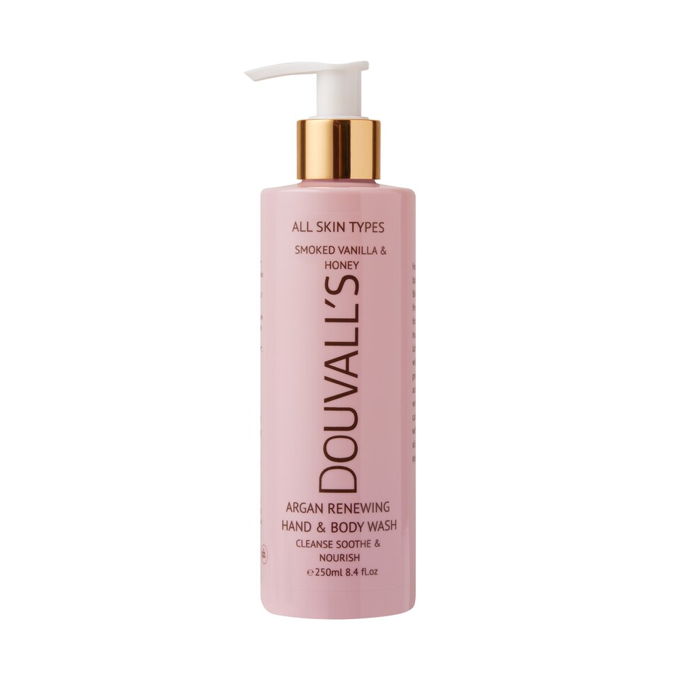 image 1 of Argan Renewing Hand & Body Wash 240ml | Cleanse, Soothe & Nourish - Smoked Vanilla & Honey
