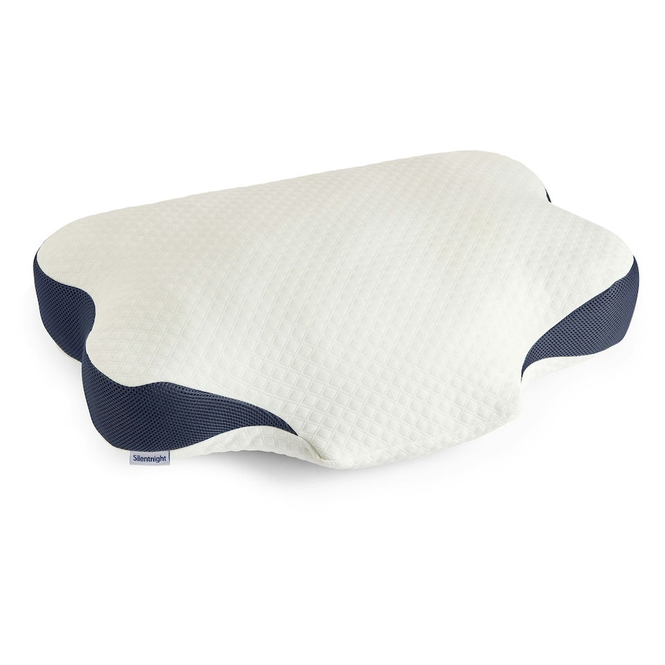 image 1 of Silentnight Sleep Therapy Neck Support Pillow, Ergonomic, Breathable, Pain and Stiffness Relief