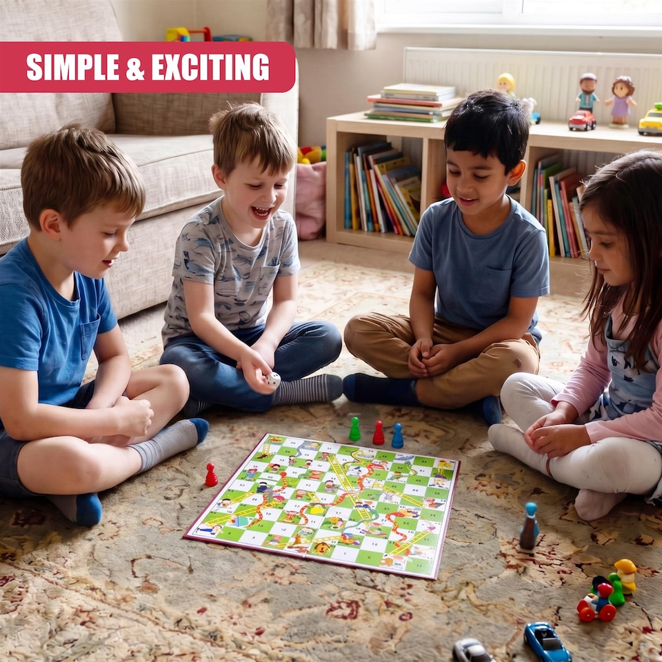 image 1 of M.Y Traditional Snakes & Ladders Game
